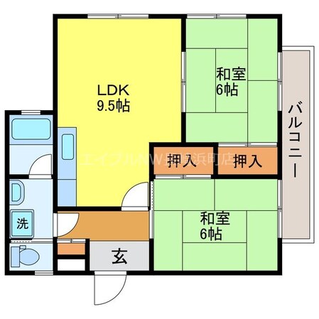 宝町駅 徒歩11分 2階の物件間取画像